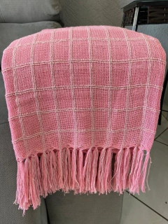 MANTA ALGODÃO MAXI ROSA CLARO 3 - 250x155