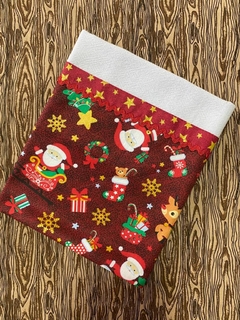 Pano de Prato Papai Noel 1