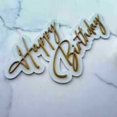 Placa Happy Birthday na internet