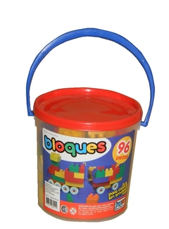 Bloques medianos en balde x 96 piezas