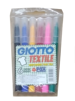 Marcador para tela Punta Pincel sobre x 6 un. Giotto Textil