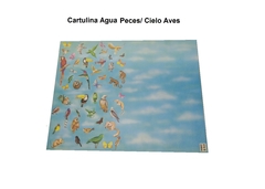 Cartulina Entretenida Bifaz MURESCO Agua Peces / Cielo Aves - comprar online