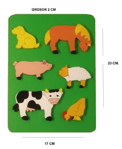 Encaje con Relieve Animalitos de la Granja Art.N° 572 - comprar online