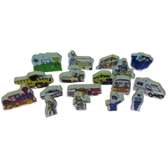 Art. 620-11P: La Ciudad x 30 piezas todo madera - tienda online