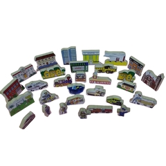 Art. 620-11P: La Ciudad x 30 piezas todo madera - comprar online