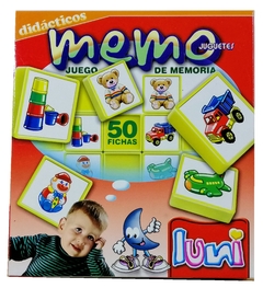 Juego de memoria "Juguetes" Memo Fichas plásticas Art. N° 1257 - tienda online