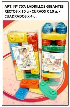 Ladrillos Gigantes rectos y curvos x 24 - tienda online