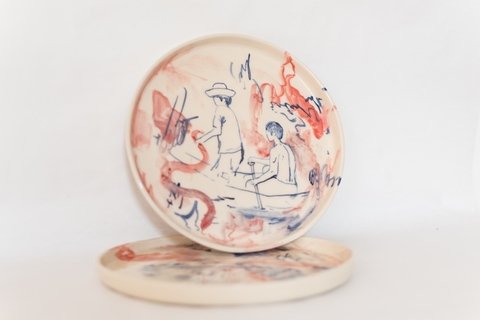 Juego de Ceramica edición pescadores