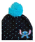 Gorro De Invierno Stitch Color Negro Con Pompon Clandy en internet