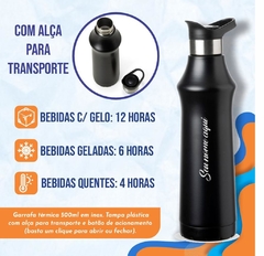 Garrafa Térmica Inox 500ml - comprar online