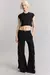 REMERA CROP SKULLS KSK