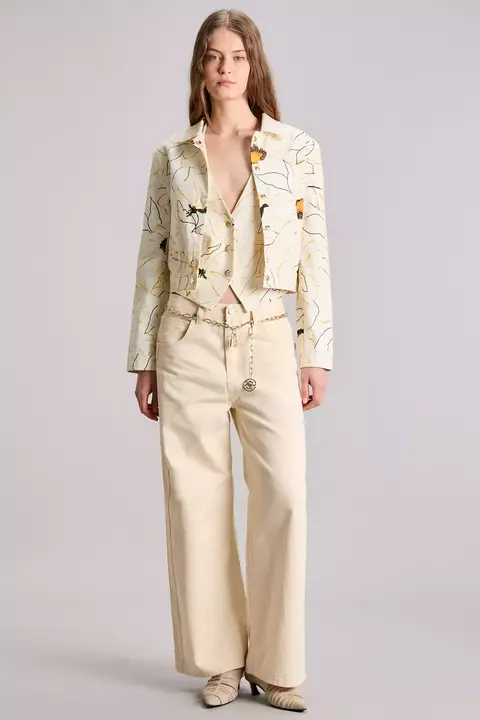 CHAQUETA FLORAL CHARM