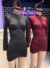 VESTIDO FRUNCIDO CON CUELLO - comprar online