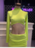TOP CUELLITO Y RECORTE FLUO - comprar online