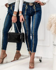 Calça Jeans Ziper Elastano cod 3356