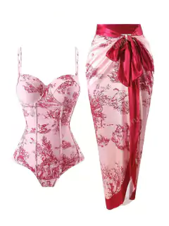 Imagem do Conjunto Maiô + Pareô cód 4095