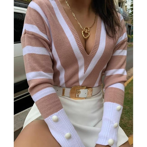 Blusa Gola V Trico cod 01215