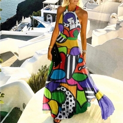 Vestido Longo Plissado cód 1604 - ValentinaFashionn