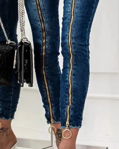 Calça Jeans Ziper Elastano cod 3356 - comprar online