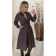 Vestido Xadrez com Cinto cód 1686 na internet