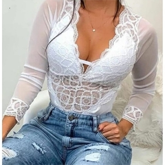 Body Tule Rendas cód 0023