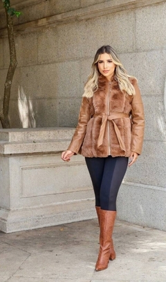 Jaqueta Couro Eco Pelucia cod 4419 - ValentinaFashionn