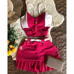 Conjunto Pamela Shorts Saia cód 0017