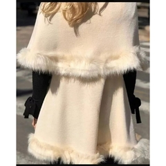 Poncho Tricô Pelúcia cód 1291 - comprar online