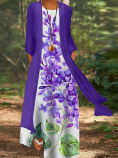 Vestido Longo c Sobretudo cod 1957 - ValentinaFashionn