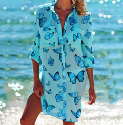 Camisão Feminino Borboletas cod 1963 - comprar online