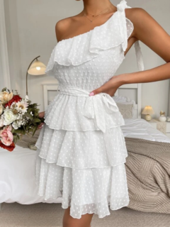 Vestido Rendinhas Ombro Unico cod 1988 - comprar online