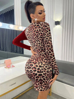 Vestido Marcely Leopard cod 1993 - loja online