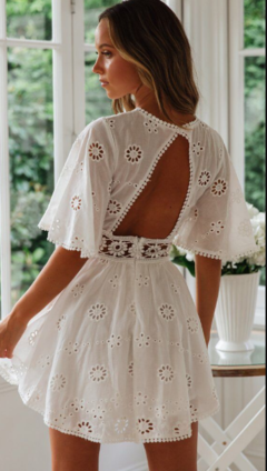 Vestido Renda Patchwork cód 24 - ValentinaFashionn