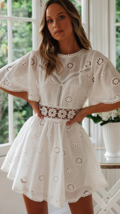 Vestido Renda Patchwork cód 24 - loja online