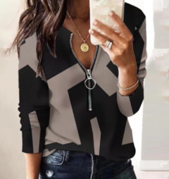 Blusa Ziper Argola COD 2251 - loja online
