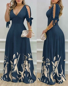 Vestido Longo Lucilia Perolas cod 3350 - comprar online