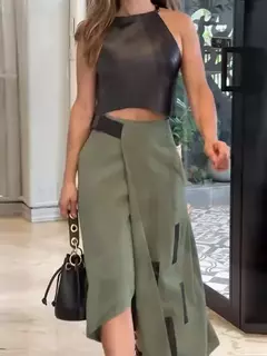 Conjunto Lary Couro Eco cod 3766 - loja online