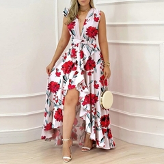 Vestido Longo Fenda Babados cod 1942 na internet