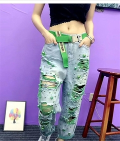 Calça Jeans Destroyed Perolas cod 2213 - comprar online