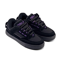 TENIS TESLA COIL PRETO E ROXO REFLETIVEL - comprar online