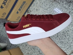 Tênis Puma Smash V2 - Vermelho+Dourado