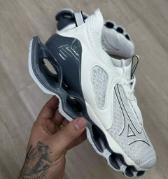 TENIS MIZUNO PROPHECY 14 BRANCO E AZUL - loja online