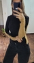Sweater Irina Combinado Negro/Suela - comprar online