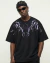 Camiseta Oversized Lightning Preta na internet