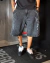 Bermuda Baggy jeans Preto Marmorizado trip Side - comprar online