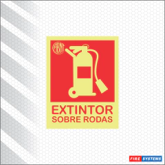 Placa fotolumin. Identif. Ext. Sobre rodas