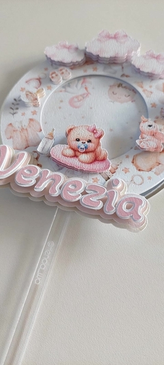 Cake Topper 3D para Baby Shower en internet
