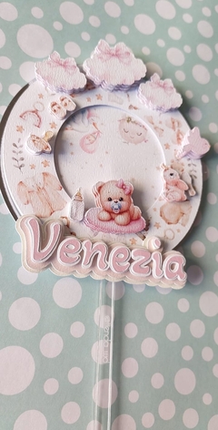 Cake Topper 3D para Baby Shower - Tienda WD