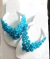 Trama flores azul bebe  o par