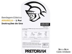 Bandagem Elástica de Algodão PRETORIAN – 3mx5cm – AMARELA na internet
